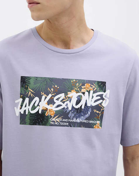 JACK&JONES JJHAWAII SHAPE TEE SS CREW NECK LN