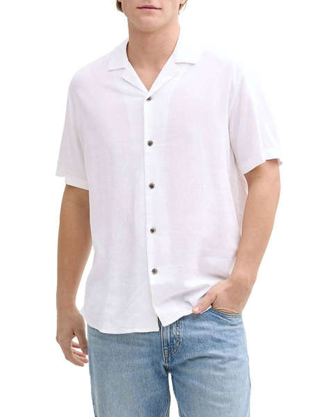 TOM TAILOR RELAXED VISCOSE LINEN SHIRT CAMASA DE BARBATI