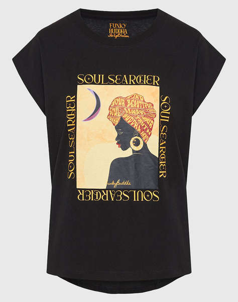 FUNKY Bluza de dama Maneca Scurta Cu Imprimeu