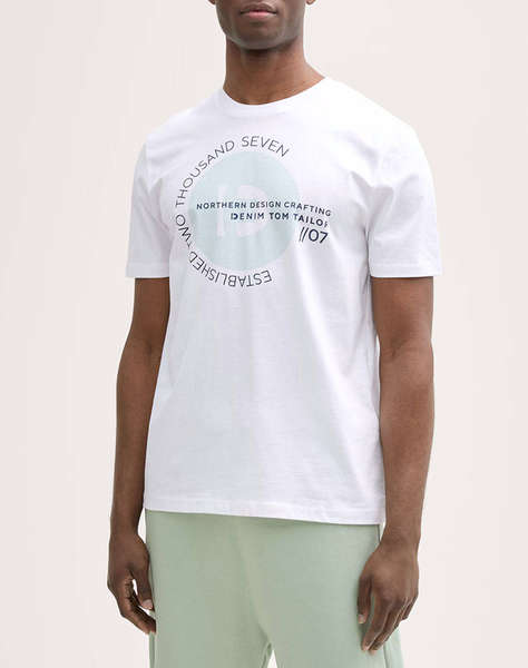 TOM TAILOR PRINTED T-SHIRT BLUZA DE BARBATI