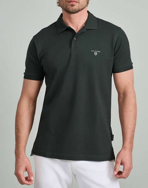 NAVY&GREEN BLUZA POLO, YOUNG LINE