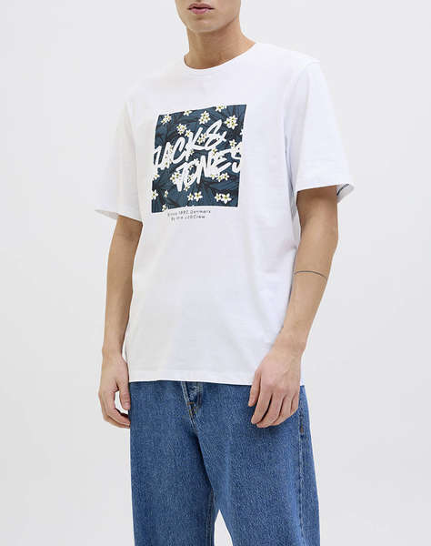 JACK&JONES JJHAWAII SHAPE TEE SS CREW NECK LN