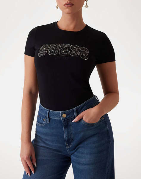 GUESS CN SS LOGO LACE TEE BLUZA DE DAMA