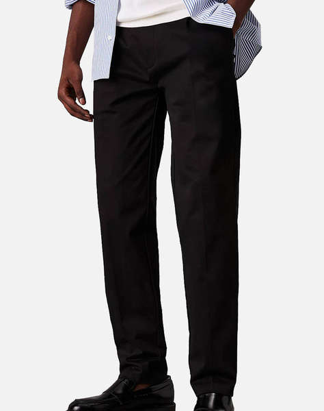 CALVIN KLEIN SATEEN STRETCH TAPERED PLEAT