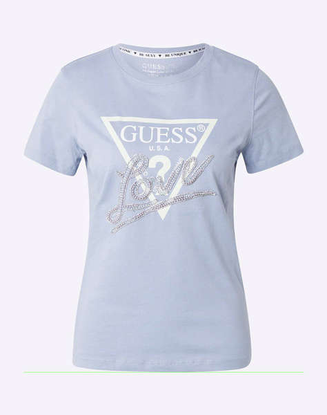 GUESS CN SS LOVE TRIANGLE TEE BLUZA DE DAMA