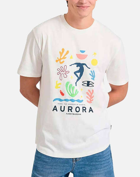 FUNKY Bluza de barbati Maneca Scurta Cu Imprimeu