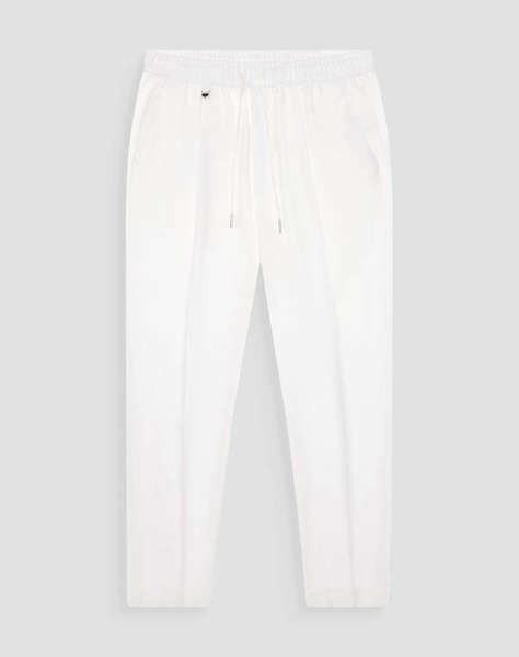 ANTONY MORATO MMTR00748FA800126 MIN OF 6 TROUSERS NEIL REGULAR FIT IN TWILL LINEN VISCOSE BLEND FABRIC PANTALONI DE BARBATI