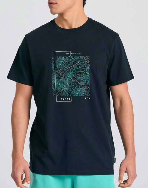 FUNKY BUDDHA Bluza de barbati Maneca Scurta Cu Imprimeu