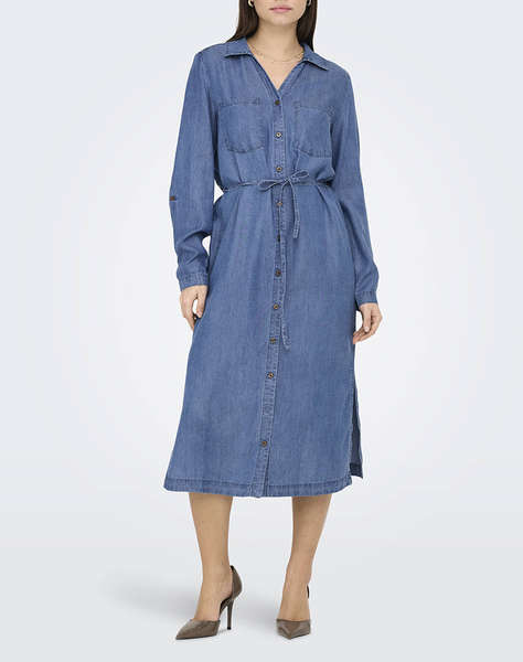 ONLY ONLCHARIS LIFE LS BEL SHIRT DRESS CC WVN