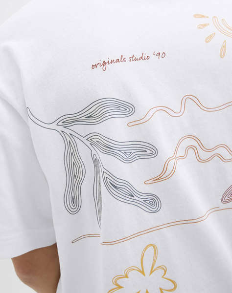 JACK&JONES JORMARRAKESH SKETCH TEE SS CREW NECK