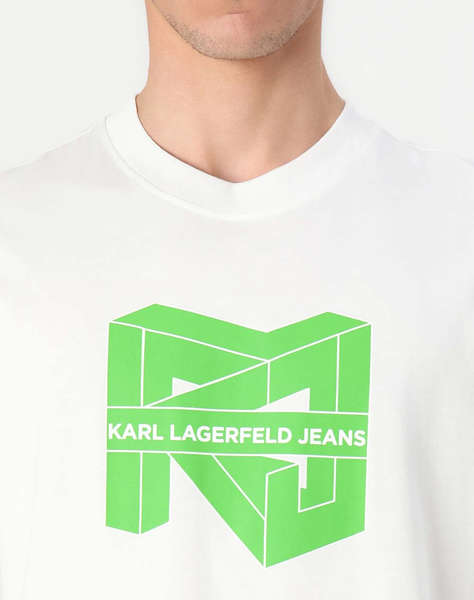 KARL JEANS KLJ REG SS CUBE LOGO TEE