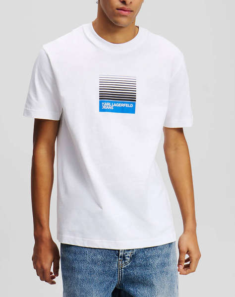 KARL LAGERFELD KLJ REG BOX FADE LOGO TEE