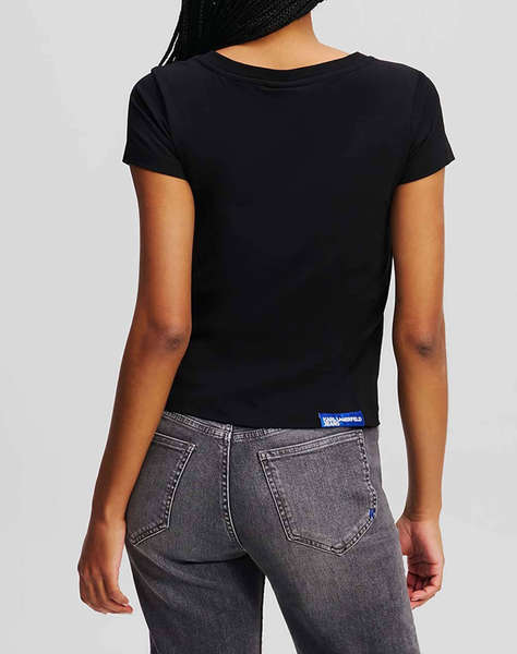 KARL LAGERFELD KLJ SLIM V-NECK TEE