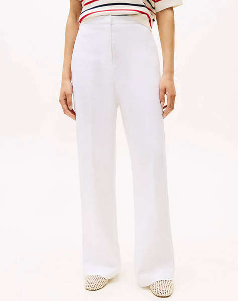 TOMMY HILFIGER ESS LINEN TAILORED STRAIGHT PANT