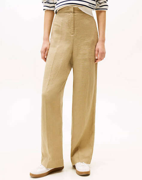 TOMMY HILFIGER ESS LINEN TAILORED STRAIGHT PANT