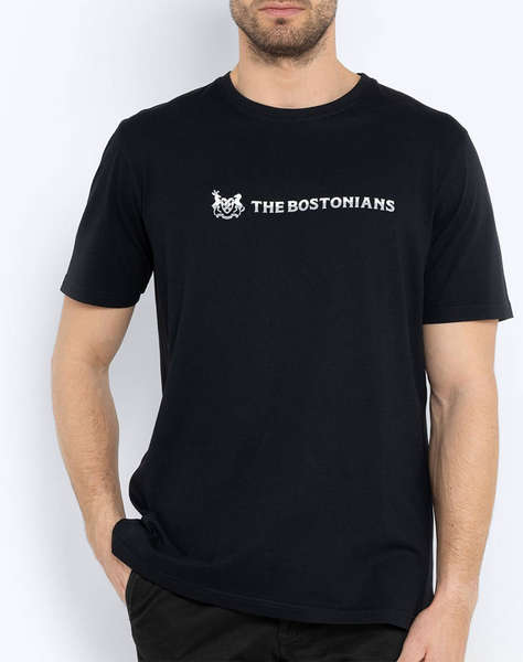 THE BOSTONIANS BLUZA T-SHIRT TWO-TONE LOGO REGULAR
