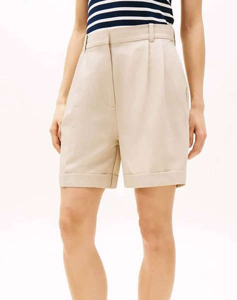 TOMMY HILFIGER LINEN MIX PLEATED SHORT