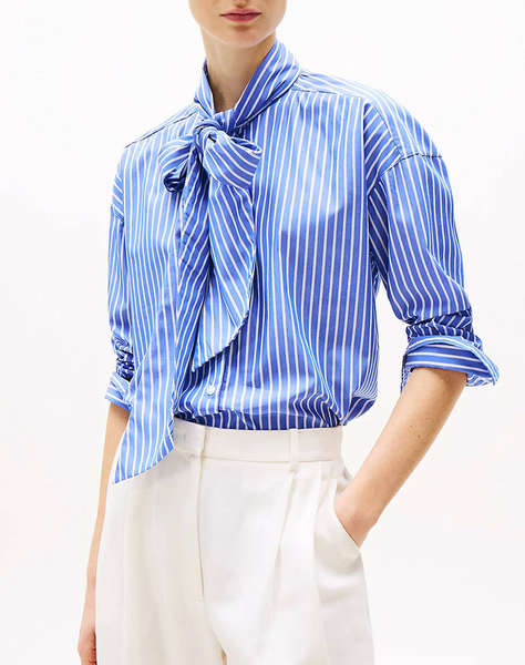 TOMMY HILFIGER SOFT CO BOW COLLAR LS SHIRT