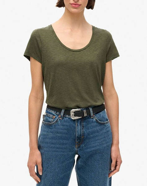 SUPERDRY D1 STUD SCOOP NECK TEE BLUZA DE DAMA