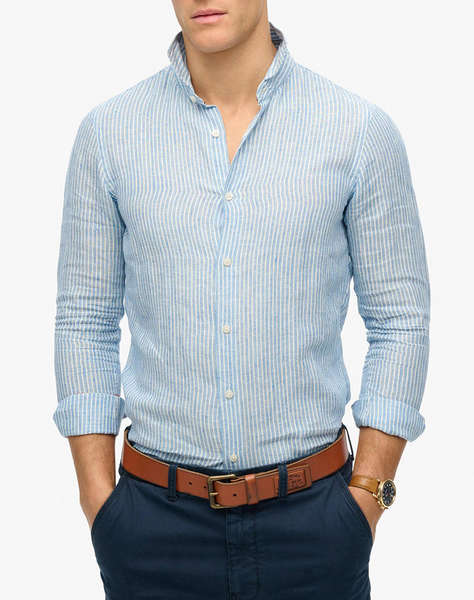 SUPERDRY D2 STUD VACATION L/S LINEN SHIRT CAMASA DE BARBATI