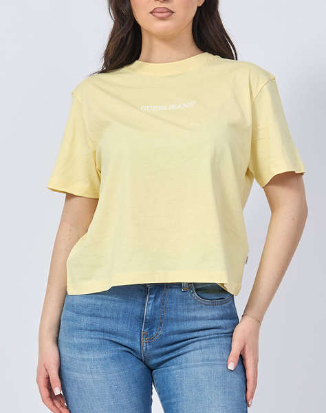 GUESS JEANS GJ SS CN BOXY EMBRO LOGO TEE BLUZA DE DAMA