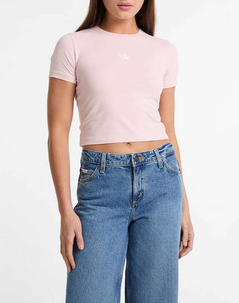 GUESS JEANS GJ SS CN BABY EMB ST - MID ORGANIC STRETCH JERSEY 180 BLUZA W