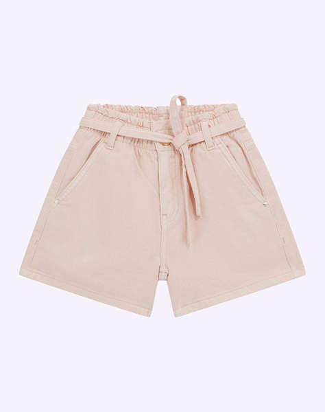 GUESS RIGID BULL DENIM SHO - COTTON RIGID TWILL SHORTS DE COPII GIRL