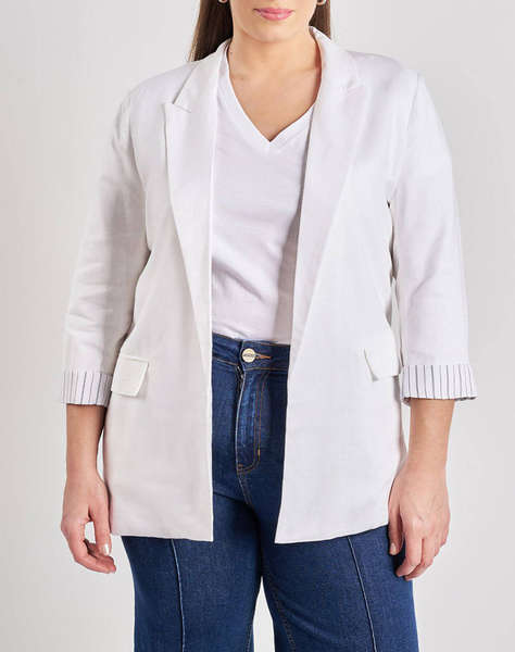 PARABITA Blazer din tesatura de in