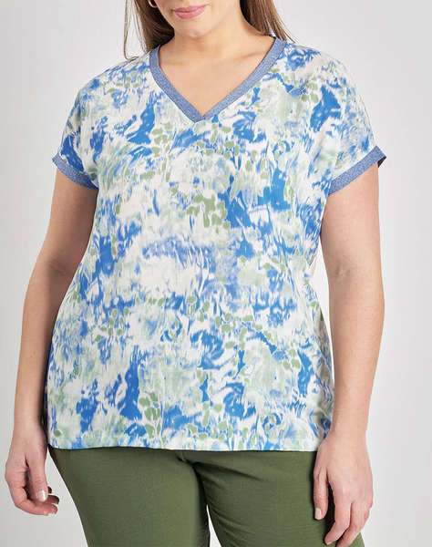 PARABITA Bluza imprimata cu spate elastic