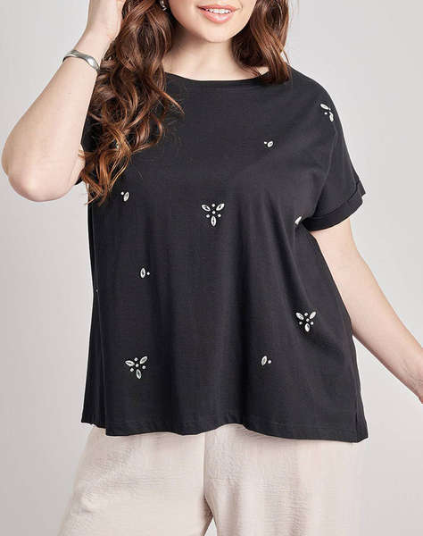 PARABITA Bluza mako cu strass