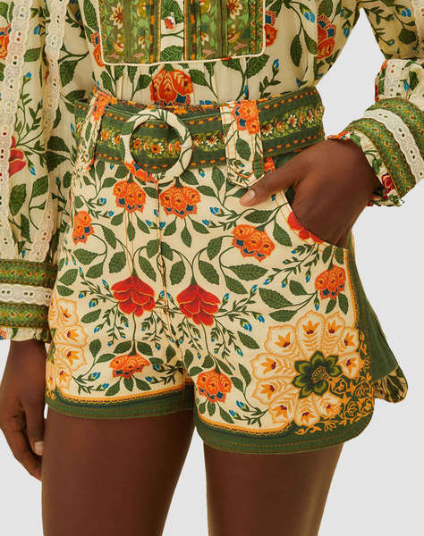 FARM RIO GARDEN TAPESTRY SAND SHORTS
