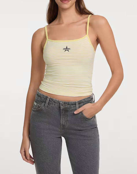 GUESS JEANS GJ EMB STAR TANK TOP - ORG CO JERSEY YD STRETCH 180 BLUZA W