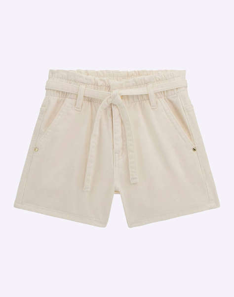 GUESS RIGID BULL DENIM SHO - COTTON RIGID TWILL SHORTS DE COPII GIRL