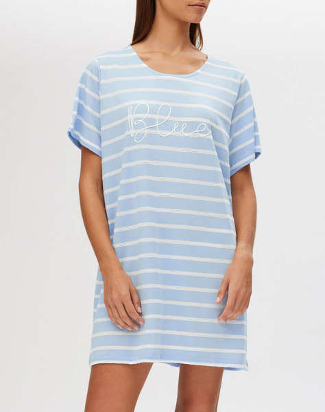 MINERVA T-SHIRT DRESS S/J JACQUARD CU DUNGI