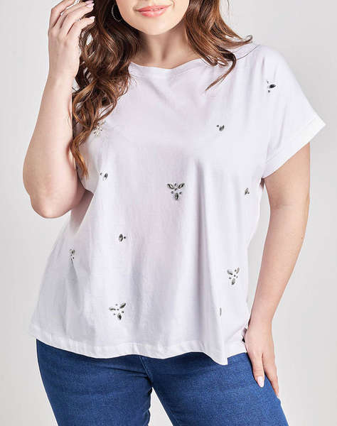 PARABITA Bluza mako cu strass