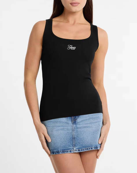 GUESS JEANS GJ TANK TOP SLIM RIB - ORG CO GUNNAR STR RIB 215 BLUZA W