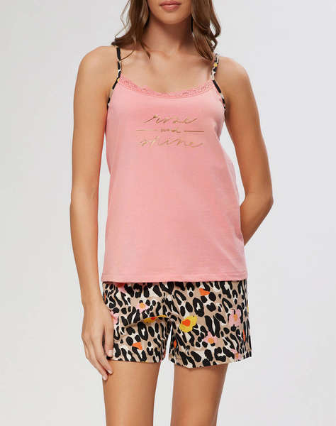 MINERVA PIJ.DE DAMA.BRET.ANIMAL-SHINE S25 M MOCHA-BL
