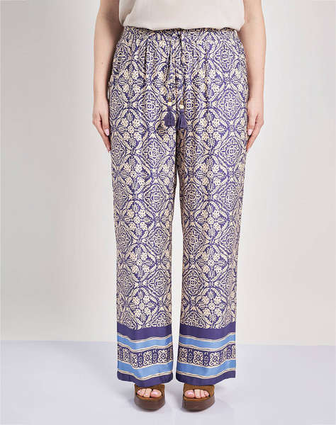 PARABITA Pantaloni boho din satin