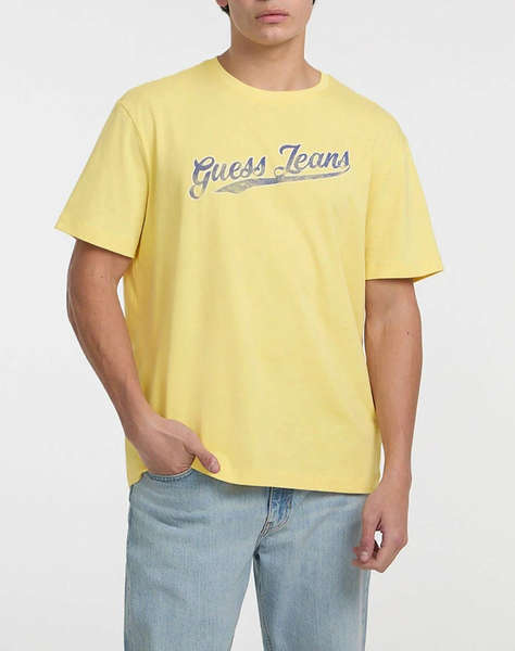GUESS JEANS GJ SS CN REG 1981 TE - MID ORGANIC HEAVY JERSEY 205 BLUZA DE BARBATI