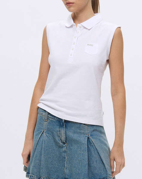 GUESS JEANS GJ SLEEVELESS COLLAR SLIM PKT BLUZA DE DAMA