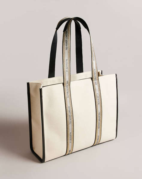 TED BAKER GEORJEY Branded Webbing Canvas Tote (Dimensiuni: 14 x 36 x 45cm.)