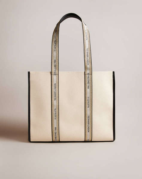 TED BAKER GEORJEY Branded Webbing Canvas Tote (Dimensiuni: 14 x 36 x 45cm.)