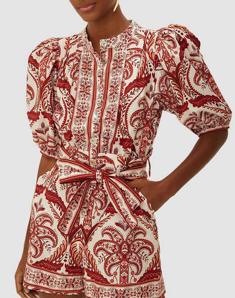 FARM RIO TROPICAL CAMEO OFF-WHITE ROMPER
