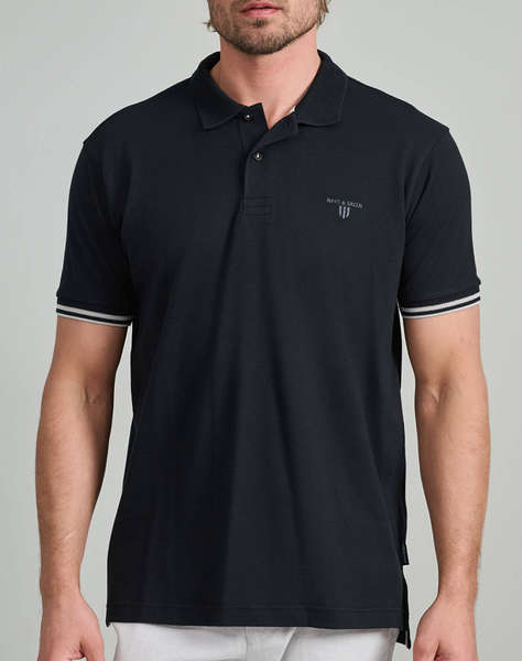 NAVY&GREEN BLUZA POLO