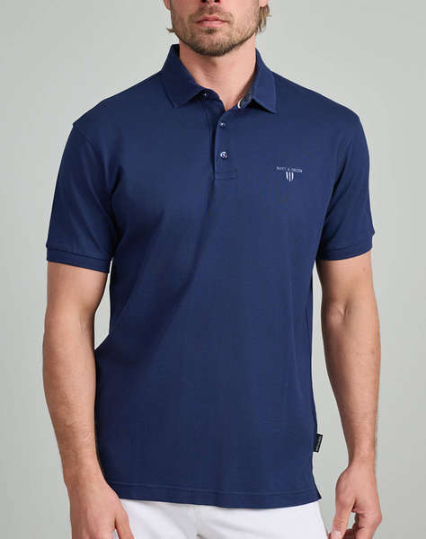 NAVY&GREEN BLUZA POLO