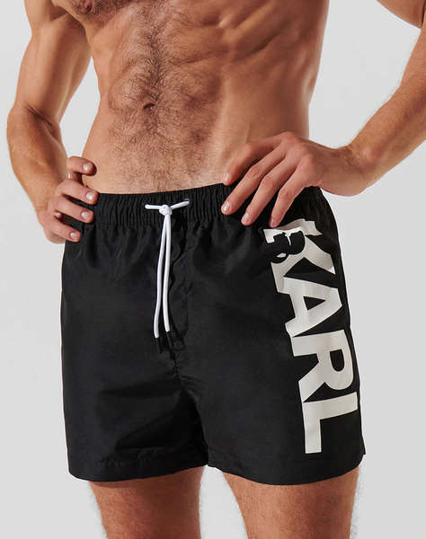 KARL LAGERFELD KARL LOGO SHORT BOARDSHORTS