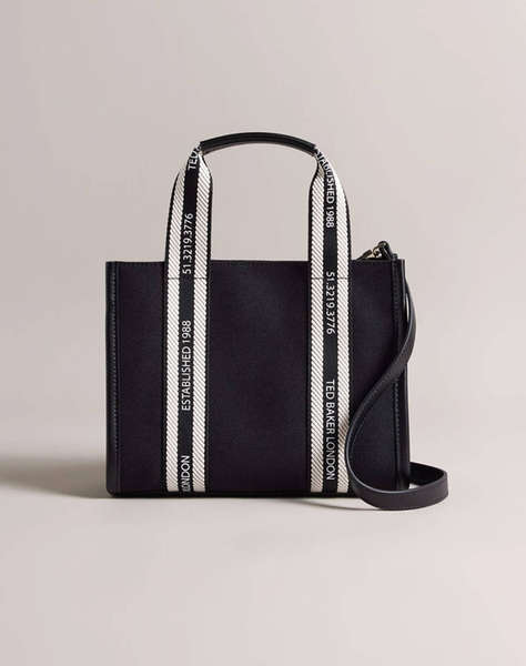 TED BAKER GEORJEA Branded Webbing Canvas Small Tote (Dimensiuni: 11 x 21 x 25cm.)