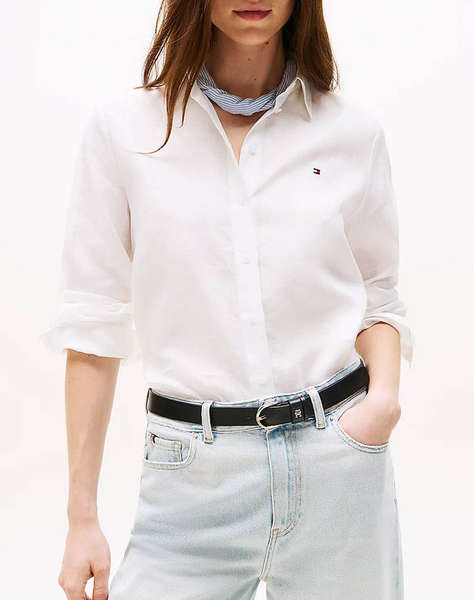 TOMMY HILFIGER ESS LINEN RELAXED SHIRT