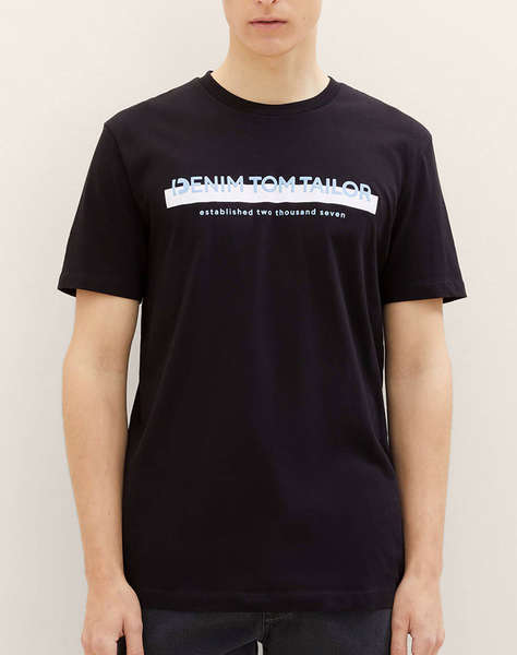 TOM TAILOR PRINTED T-SHIRT BLUZA DE BARBATI