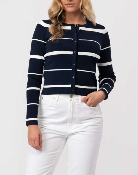 TED BAKER ELORIAA Crew Neck Fitted Cardigan